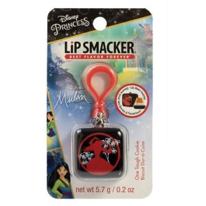 Disney Princess Mulan Lip Smacker Cube Lip Balm Keychain Clip One Tough Cookie