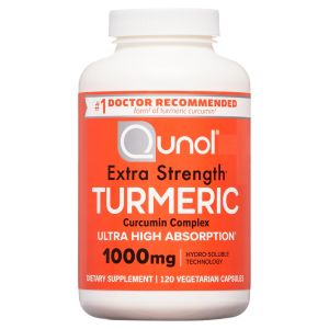 Qunol Turmeric Capsules, 1000mg, Ultra High Absorption, Joint Support Herbal Supplement, 120 Count"