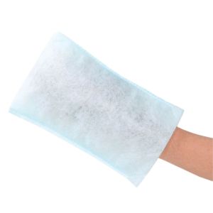 Scrubby Pet 5 Pack of Disposable No-Rinse Bath Mittens, One Size, Scrub and Towel Dry