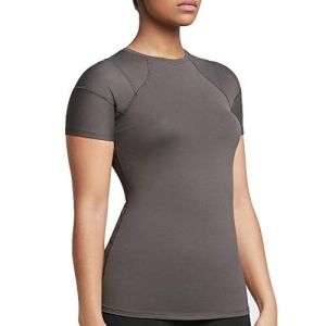 Tommie Copper Womens Pro-Grade Shoulder Centric Support Shirt, Slate Grey, Large
