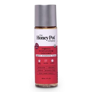 The Honey Pot Company Organic Moisturizing Lubricant, Organic Strawberry, 2 fl oz (59 ml)"