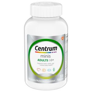 Centrum Minis Silver Multivitamin for Adults 50 Plus, Supports Memory and Cognition, 320 Count"