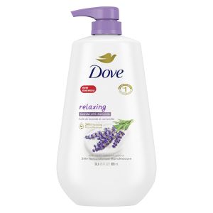 Dove Relaxing Long Lasting Gentle Womens Body Wash, Lavender Oil and Chamomile, 30.6 fl oz