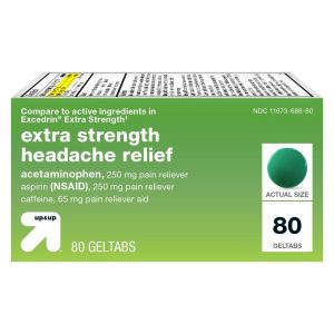 Acetaminophen/Aspirin (NSAID) Extra Strength Headache Relief Geltabs - 80ct - up & up™