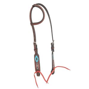 Oxbow Tack Aztec Beaded Slip Ear Headstall