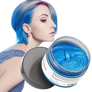 Natural Hair Wax Color Styling Cream Mud, Adofect Natural Hairstyle Dye Pomade, Temporary Hairstyle Cream 4.23 Oz, Hairstyle Wax for Men, Women, Hallo
