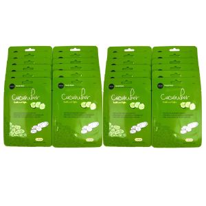 Celavi Essence Facial Mask Paper Sheet Korea Skin Care Moisturizing 24 Pack (Cucumber)