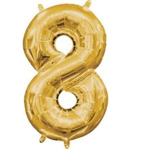 Anagram Air Balloon Number 8, Gold | CVS
