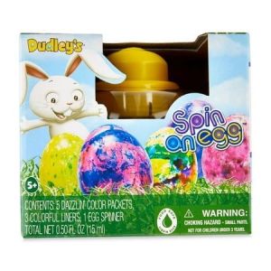 Dudley S Spin an Egg Decorating Kit Easter Egg Dye Kit Plastic Egg Spinner