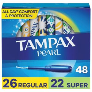 Tampax Pearl Duo Pack Tampons - Regular/Super - Unscented - 48ct
