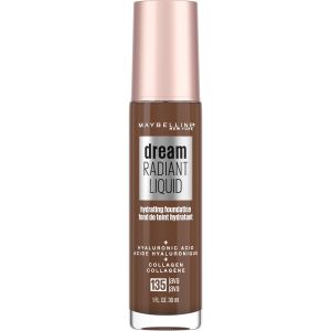 Maybelline Dream Radiant Liquid Foundation Makeup, 135 Java, 1 fl oz