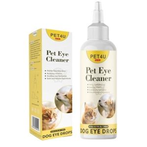 PET4U Eye Drops for Dogs and Cats - 8 Fl Oz - Gentle Pet Eye Cleaner for Tear Stains and Dirt - Dog Eye Drops for Runny, Dry Eyes - Safe Formula for D - 1530919973-1.jpg