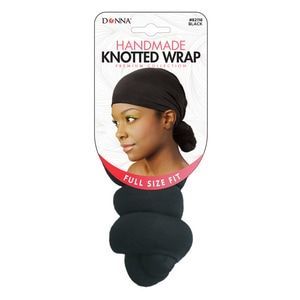 DONNA Handmade Knotted Head Wrap Black Hairband for Women, Hair wrap"