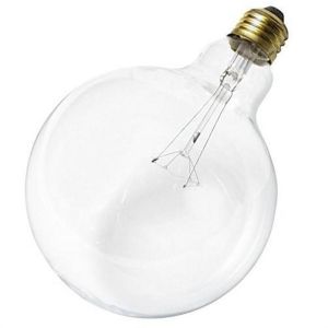 Satco S3012 - 60 watt G40 Incandescent; Clear; 4000 average rated hours; 580 lumens; Medium base; 120 volts