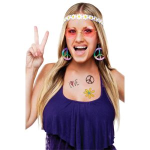 Fun World Womens Masks and Headgear 60S - 60s Hippie Accessories Set