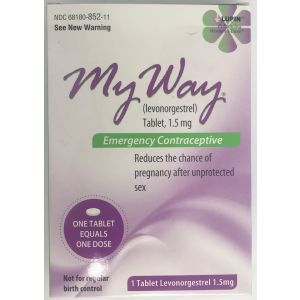 My Way Emergency Contraceptive Pill Compare to Plan B One-Step Tablet, 1.5 Mg (1201924)