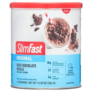 SlimFast Original Meal Replacement Shake Mix, Rich Milk Chocolate,12.83 Oz"