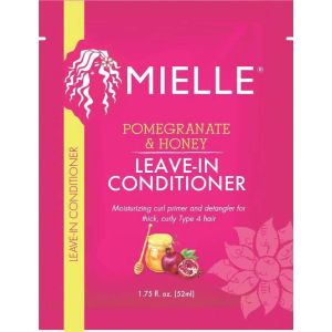 Mielle Pomegranate & Honey Leave-In Conditioner Packette, 1.75 oz, Frizz Control, All Hair, Squeeze