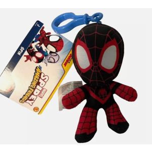 Marvels Spidey and Friends Miles Morales - Clip Plush Spin