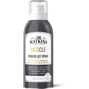 J.R. Watkins MUSCLE Pain Relief Spray, Camphor & Natural Magnesium, 4oz