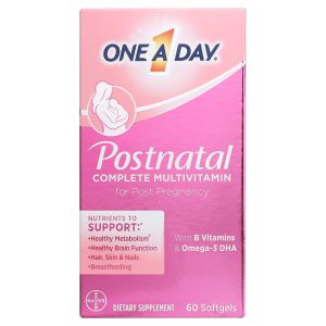 One A Day Postnatal Multivitamin for Women, Softgels, 60 Count