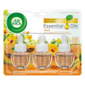 Air Wick Plug in Refill 3 Ct Hawaii Scented Oil Air Freshener