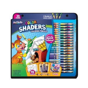 ArtSkills Kids Colored Pencil Activity Kit, 52 Piece Coloring Set for Kids