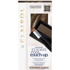 Clairol Root Touch-Up Temporary Hair Dye Powder Color, Medium Brown, 40-60 Applications