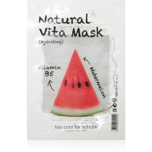 Too Cool for School Natural Vita Mask Hydrating Watermelon Moisturising Face Sheet Mask 23 G