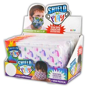 Shield-n-Play Childrens 3-Ply Disposable Mask (Box of 24 Mask)