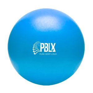 Pure Body Logix 70062 Mini Pliates Ball, Blue , 2.1 Inches x 7.3 Inches x 6.1 Inches, Inflation Straw