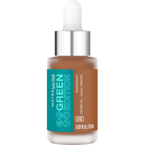 Maybelline Green Edition Superdrop Tinted Oil Makeup, Adjustable Coverage, 80, 0.67 fl oz