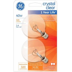 General Electric Crystal Clear 40w Decorative Globe Lightbulbs | CVS - 3235370-1.jpg