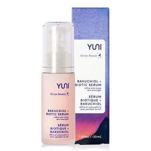 YUNI Beauty Overnight Face Serum (1 oz) Bakuchiol + Biotic Natural Retinol