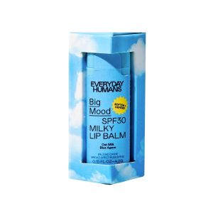 EVERYDAY HUMANS SPF30 Mineral Zinc Lip Sunscreen Oat Milk Flavor Big Mood, 0.15oz  Moisturizing with Shea Butter & Vitamin E  Sunscreen Lip Balm  Reef Friendly, Cruelty Free, SPF30, 0.15 oz