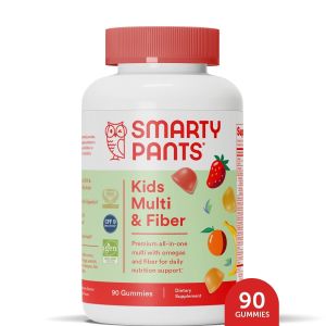 SmartyPants Kids Multi & Fiber & Omegas 3 Fish Oil Gummy Vitamins with D3, C & B12 - 90ct"