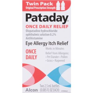 Pataday Once Daily Eye Care Allergy Relief Eye Drops, Twin Pack"