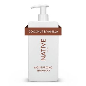 Native Moisturizing Shampoo, Coconut & Vanilla, Sulfate & Paraben Free, 16.5 oz