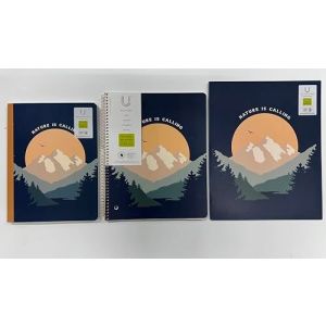 U Style Antimicrobial Composition Book(9.75 X 7.5) 100 Sheets/Subject Notebook(10.5x8.5) 80 Sheets/Folder(11.69x9.57) with Microban® Antimicrobia