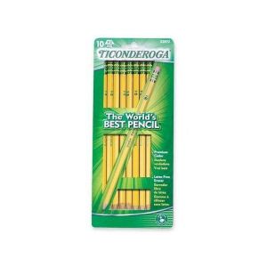 Ticonderoga Soft Pencil - #2 Lead Degree (Hardness) - Black Lead - Yellow Barrel - 10 / Pack - 432364c2-635c-48e9-8dae-8d6a5578372d.b47f46d68b856d64a379f6fed4858877.jpg