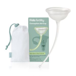 Frida Fertility Conception Aid Cup, Reusable Cervical Cup for Sperm Retention During Ovulation