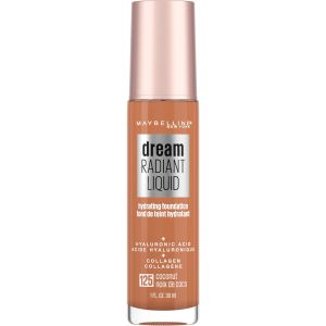 Maybelline Dream Radiant Liquid Foundation Makeup, 125 Coconut, 1 fl oz