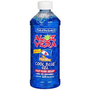 Fruit of the Earth Aloe Vera Cool Blue Gel Burn Relief, 20 Oz.