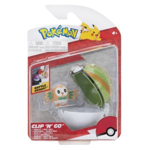 Pokemon Clip N Go Rowlet & Nest Ball