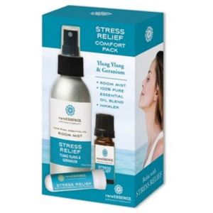 RareESSENCE Stress Relief Comfort Pack  Stress Relief Room Spray, Stress Relief Inhaler, Stress Relief Essential Oil Blend