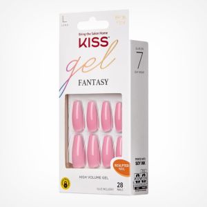 KISS High Volume Gel FS14 Pink 7 Day Long Press Nails