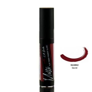 L.A. Girl Matte Flat Finish Pigment Lip Gloss, Secret