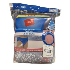Hanes Hi-Cuts Size L, 5 Pack, Assorted Colors (Unisex)
