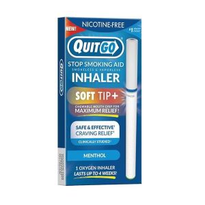 QuitGo, Menthol, Soft Tip Inhaler, Nicorette Alternative & Quit Smoking Aid 1Pk