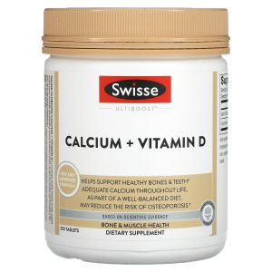 Ultiboost, Calcium + Vitamin D, 250 Tablets, Swisse"